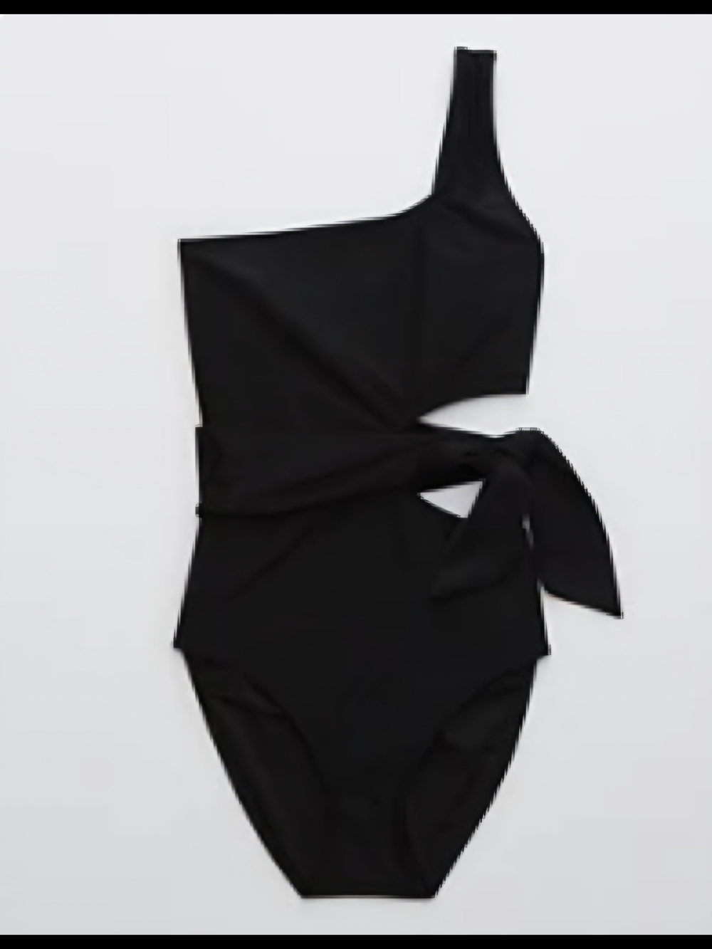 aerie Cut Out Tie Asymmetrical Swimsuit